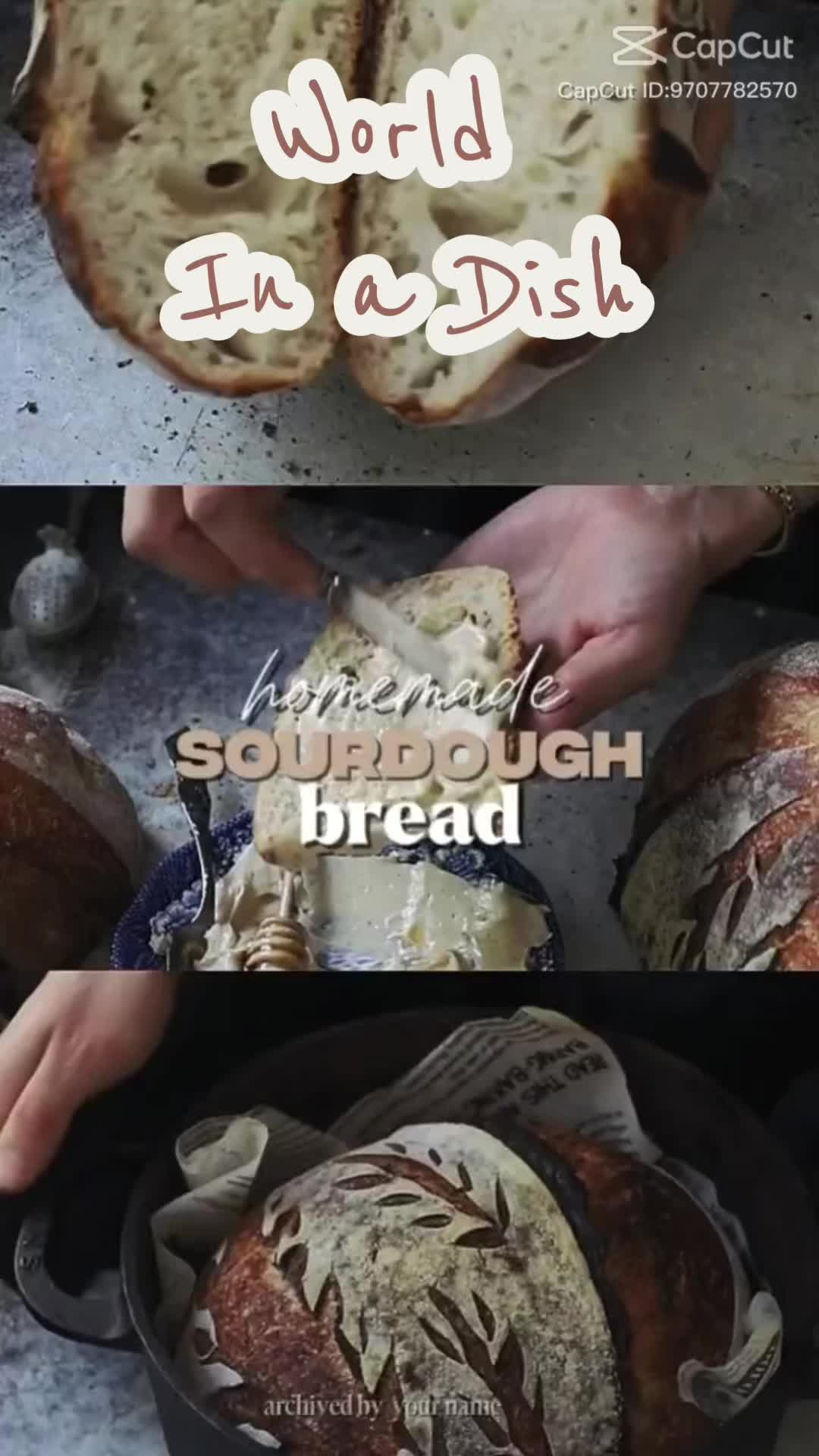 Fresh sourdough loaf